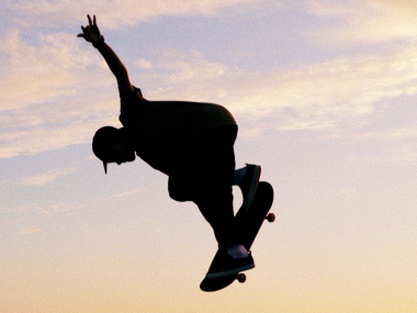 превью публикации Незрячий скейтбордист установил два мировых рекорда